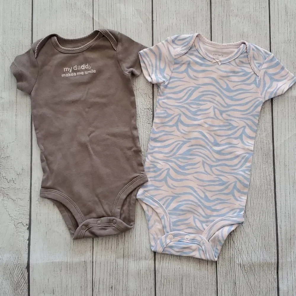 6m Carter's onsies